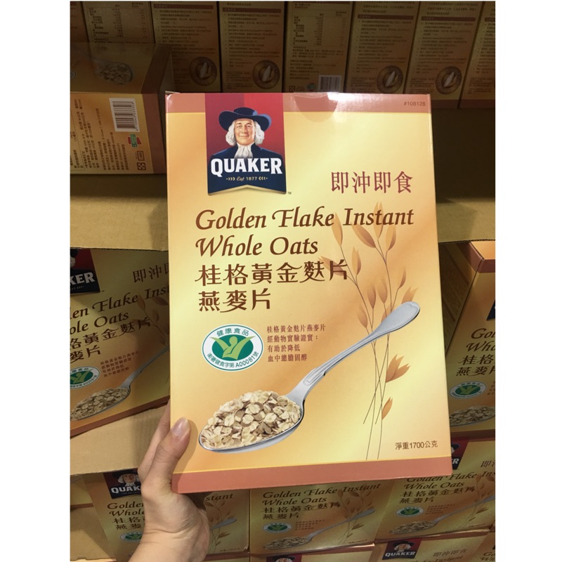 Costco好市多代購桂格黃金麩片燕麥片1 7公斤 蝦皮購物