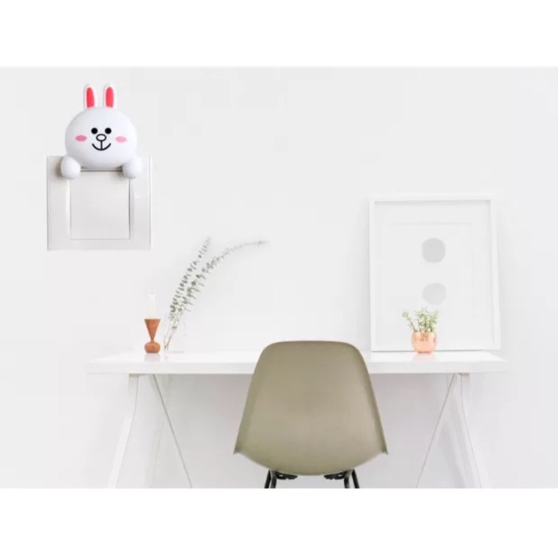 韓國 兔兔 莎莉雞 3D立體 可愛 開關裝飾 貼牆 壁貼