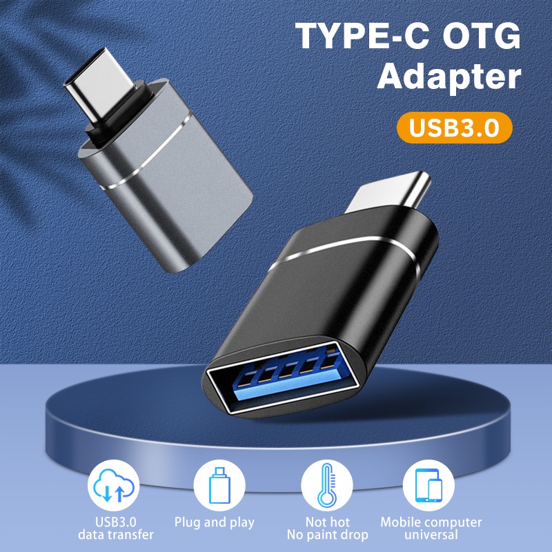 Usb 轉 Type-C 3.0 OTG 接口適配器轉換器 / 連接 U 盤轉換器 / 適用於 Mac Windows