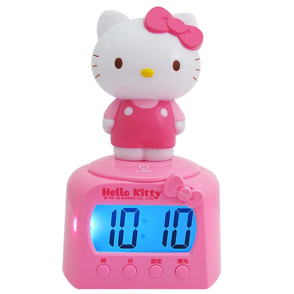 Hello Kitty 公仔造型語音報時電子鬧鐘