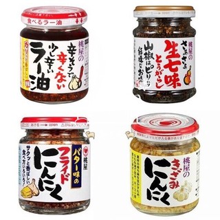 日向仁 桃屋香味辣油不辣辣油生七味山椒奶油炸蒜頭蒜頭 蝦皮購物