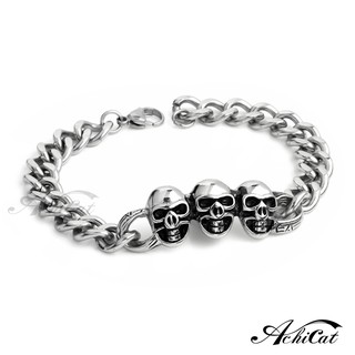 AchiCat．骷髏手鍊．白鋼．暗黑魔王．H8005