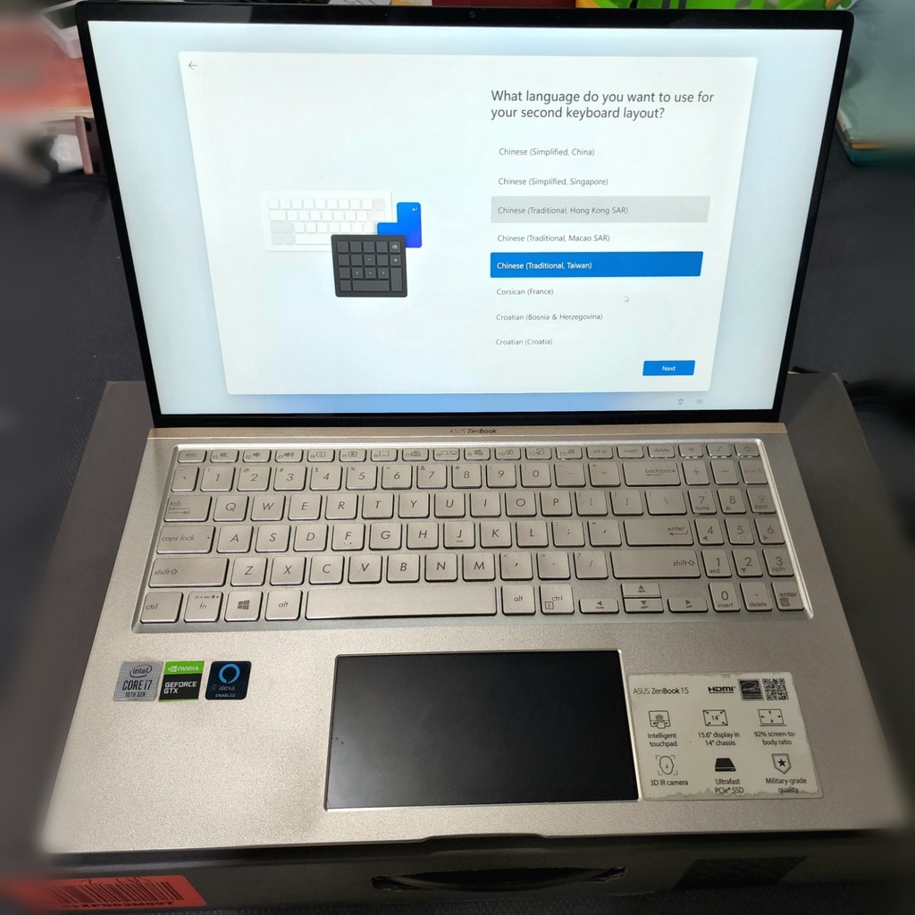 Zenbook 15 4K 16G i7-10510U 3年保修 GTX1650 UX534FTC Ux534 15.6