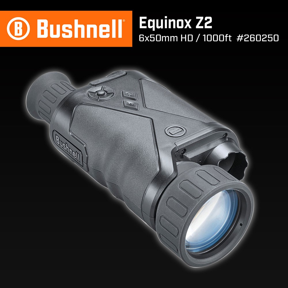 【Bushnell】Equinox Z2 6x50mm 數位日夜兩用紅外線單眼夜視鏡 260250 全黑夜間 1080P