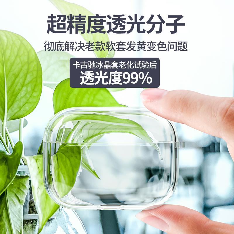 【shao】 透明airPods Pro保護套耳機殼AirPodspro3蘋果液態硅膠pro無線藍牙盒超薄軟防塵貼2代P