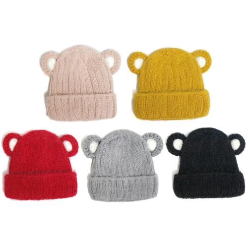 韓國嚴選 兒童造型毛帽-熊耳朵