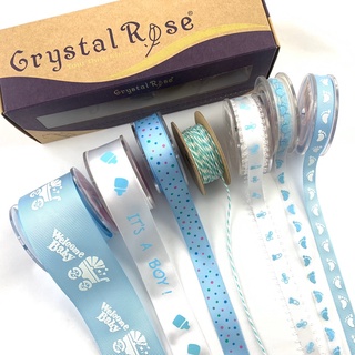 【Crystal Rose緞帶】Baby 嬰兒系列/2款 緞帶組合/7入 >>送燙金收納禮盒