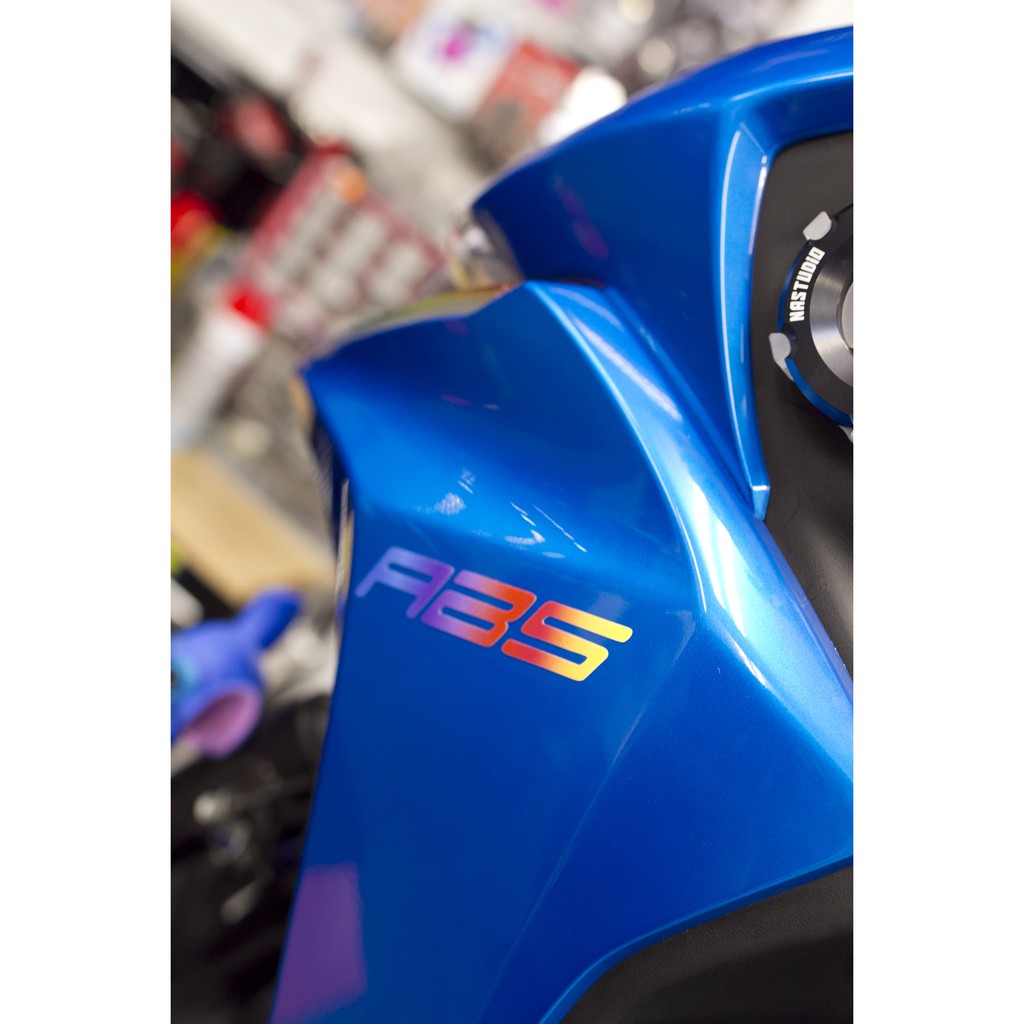 [簍空貼紙]雷霆S RACING S 150 125 ABS LOGO MARK 彩虹漸層色 鈦色 標誌 顯眼貼紙 系統