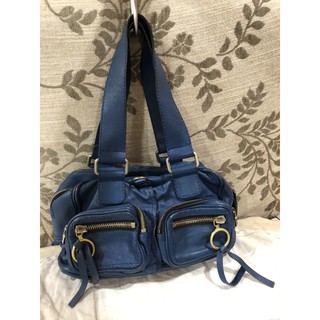Chloe 經典藍手提肩背包 （Royal Blue Small Satchel Bag）-已售出