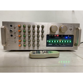 【台灣製造】ADE A-801K 頂級卡拉OK綜合擴大機/專業數碼混音IC/恆溫風扇降溫散熱系統 250W*2