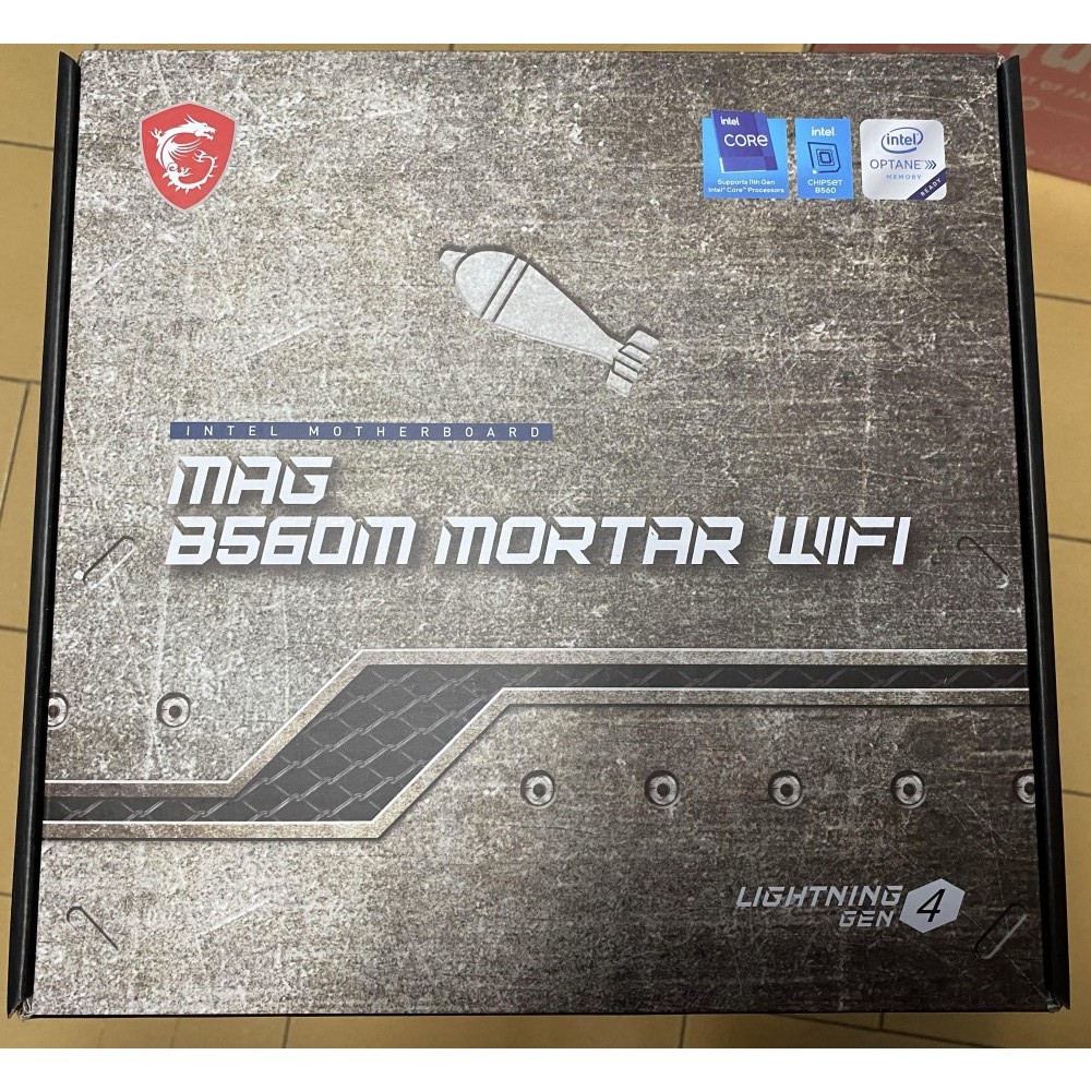 全新 現貨未拆封 礦渣 微星 MAG B560M MORTAR WIFI 主機板 M-ATX INTEL B560晶片組