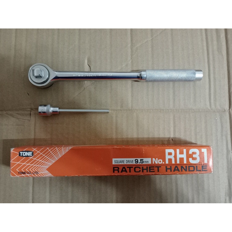 日本製棘輪板手含頭TONE  RH31 RATCHET HANDLE Square Drive 9.5mm(3/8")