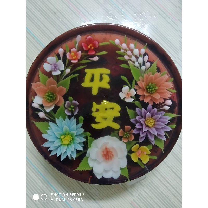 蒟蒻果凍花8吋 桑葚口味 素食可 清爽無負擔 蝦皮購物