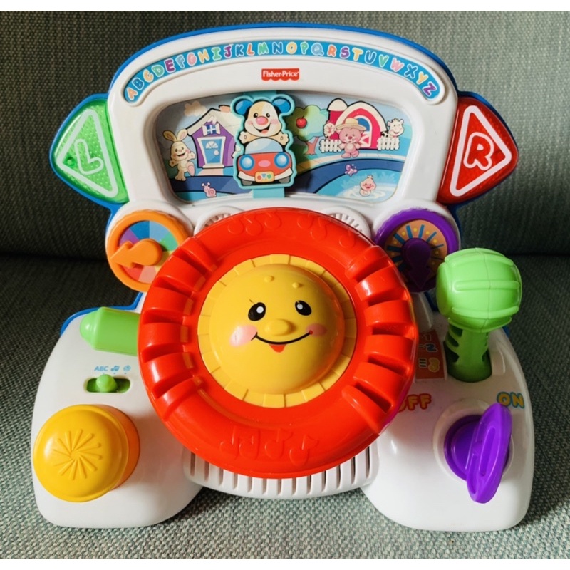 費雪 FisherPrice 寶寶 嬰幼兒 學習模擬方向盤玩具 音樂玩具