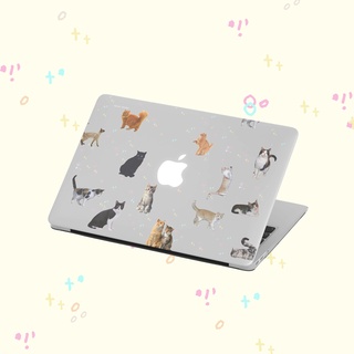 【現貨】【APEEL STUDIO】貓咪透明底殼MacBook 透明全包防刮保護殼 M2 M1 Air Pro 13
