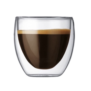 玻璃杯 80ml 雙層玻璃杯 耐熱 防燙 品茗 小品杯 意式濃縮咖啡杯泡茶