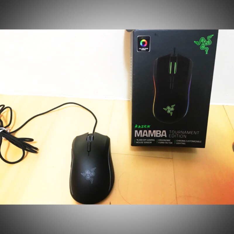 【二手】有保固    Razer 雷蛇 Mamba 曼巴眼鏡蛇滑鼠 + Firefly 烈焰神蟲 滑鼠墊