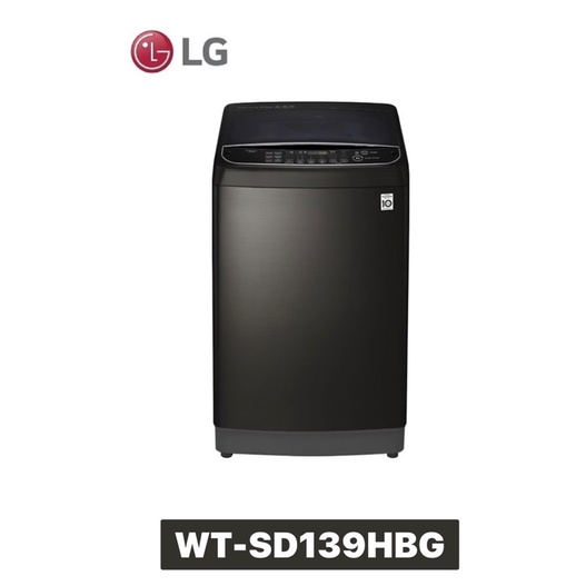 【LG 樂金】13公斤 WiFi第3代DD直立式變頻洗衣機(極窄版)/極光黑 WT-SD139HBG