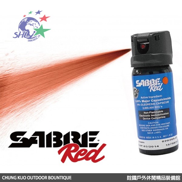 SABRE沙豹專業防身噴霧器 – 執法者-泡沫型噴霧器 / 52H2O10-F 【詮國】