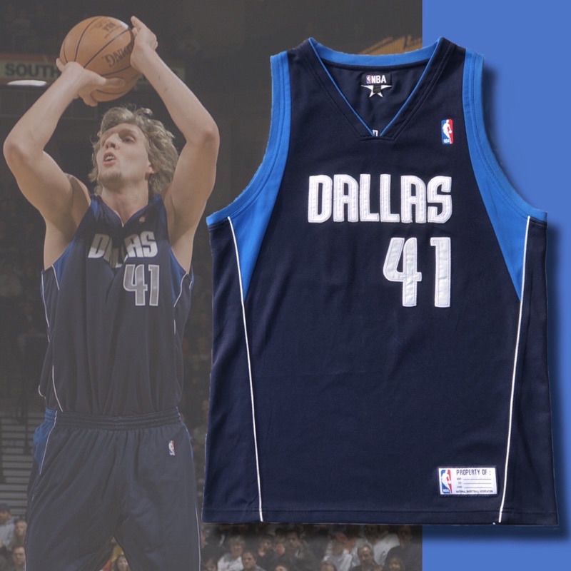 Dirk Nowitzki Mavericks 🤠 達拉斯獨行俠 創信 NBA 復古球衣 雙層電繡 古著 Jersey