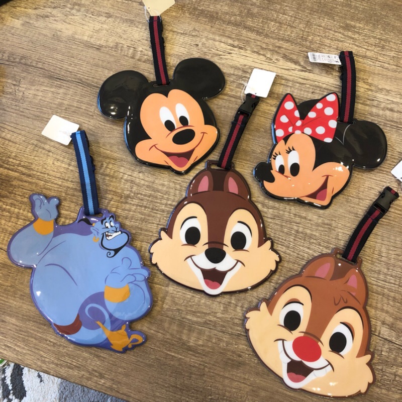 【全新現貨】日本限定Disney迪士尼聯名款行李吊牌 奇奇蒂蒂/維尼/跳跳虎/史迪奇/神燈精靈/米奇米妮