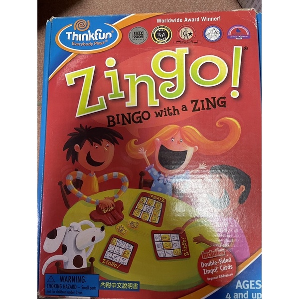 zingo bingo with zing 美國眼明手快 桌遊 二手