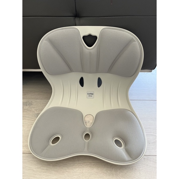 （免運）韓國 Curble Wider 3D護脊美學椅墊（大人款）-象牙灰