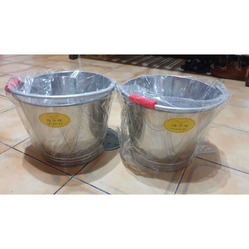鴿子牌 不鏽鋼水桶(32~38CM) 熱湯桶 特厚不鏽鋼水桶 洗菜桶  台灣製造