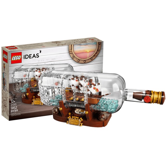 樂高君 Lego Ideas 盒組瓶中船 蝦皮購物
