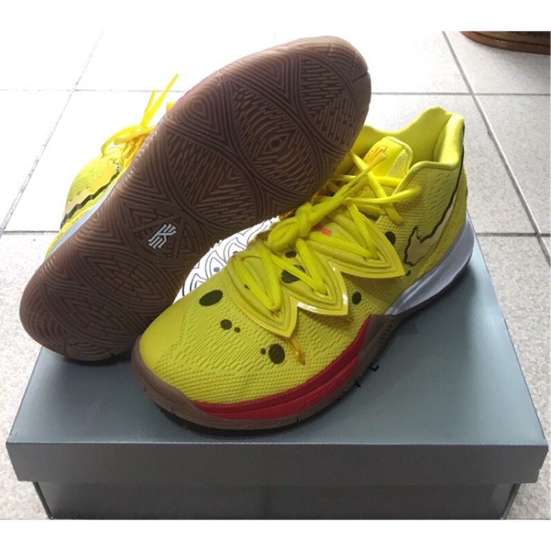 Nike KYRIE 5 SBSP EP CJ6950-700 海綿寶寶配色 聯名設計 全新 男鞋 尺寸US8.5