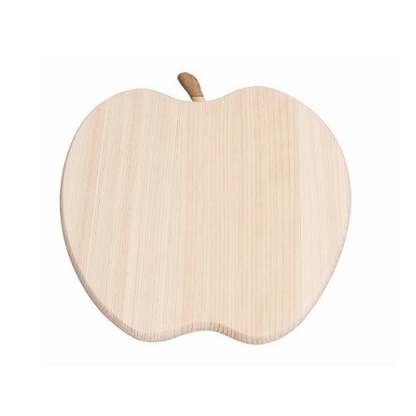 日本 土佐龍 檜木 雙面 切菜板 砧板 蘋果 水果 造型