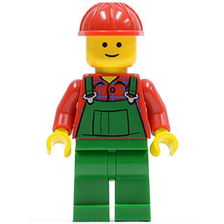 玩樂趣 LEGO樂高 10211 街景系列 Overalls Farmer 二手人偶 (twn106)