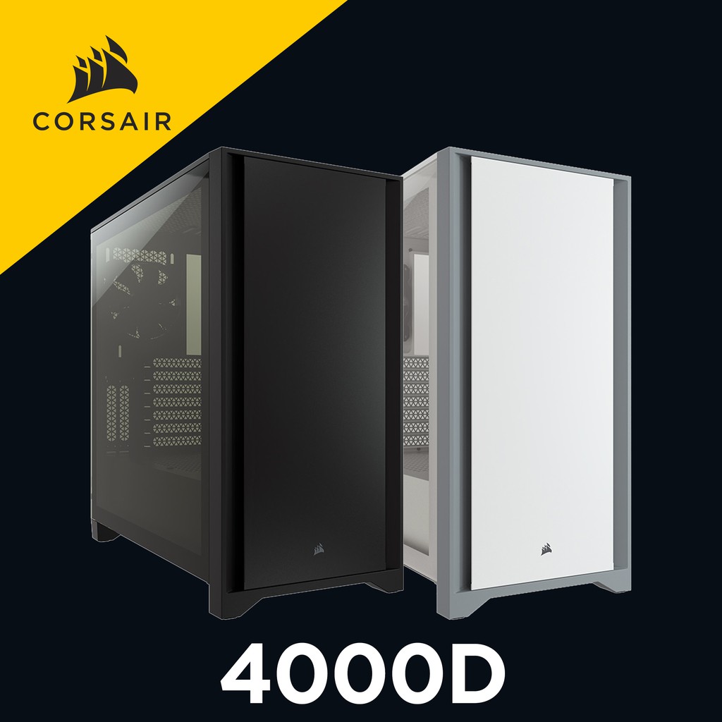 海盜船  CORSAIR 4000D 鋼化玻璃 中塔ATX 機殼 官方授權旗艦店