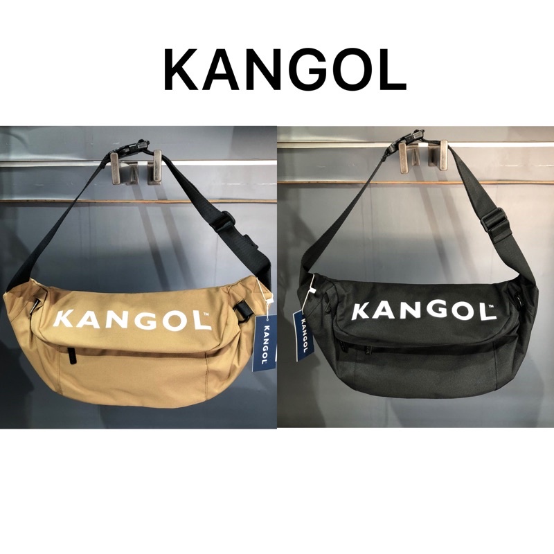 【全能MAX】Kangol 大腰包 隨身包 旅行 大容量 黑色-6125178320卡其-6125178330