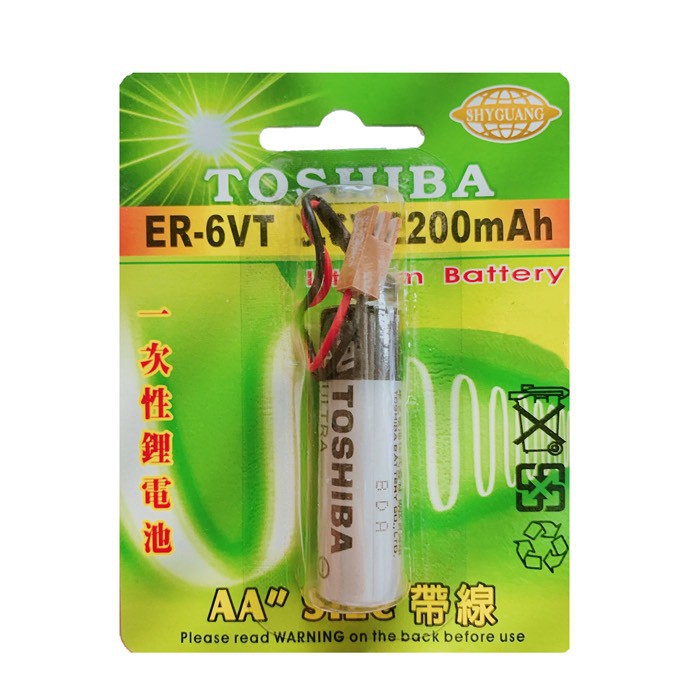 【含稅】TOSHIBA ER-6VT 一次性鋰電池 AA 3.6V  2200mAh 日本製 帶線