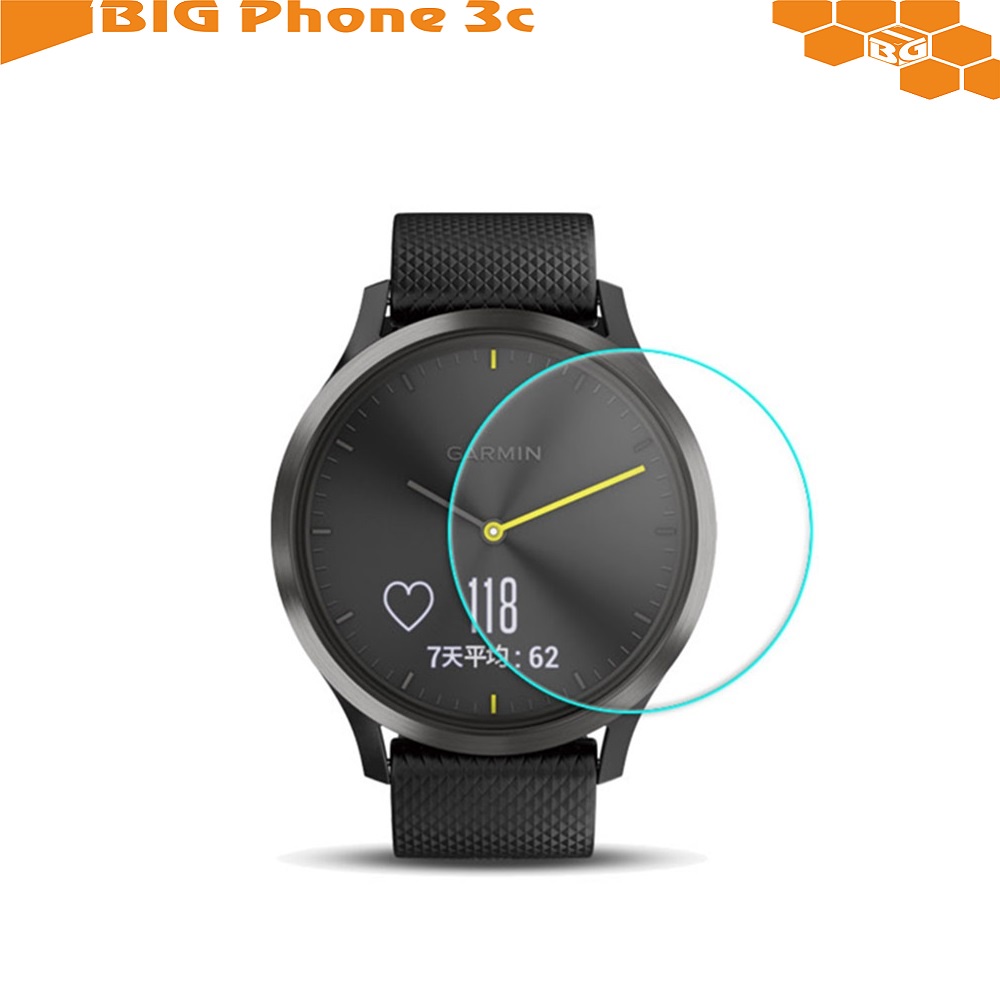 BC【9H玻璃保護貼】Garmin Vivomove HR 智慧 智能 手錶 全屏 鋼化 膜