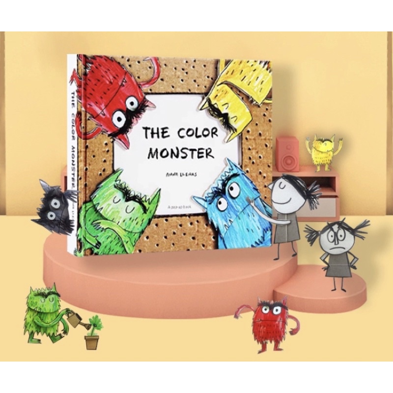 《英文正版》The Color Monster 我的情緒小怪獸 3D立體書 顏色妖怪怪物