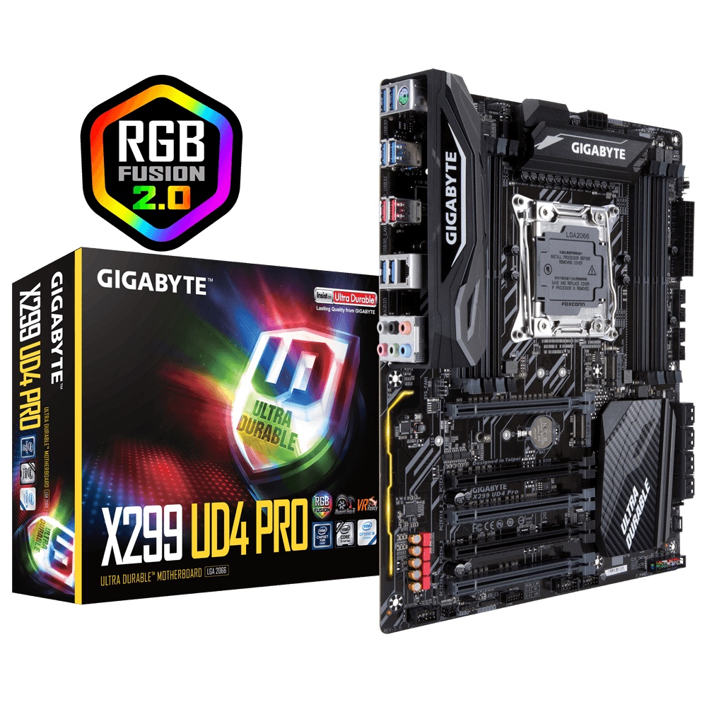 【台南個人自售】技嘉 X299 UD4 PRO 全新原廠庫存品 保固內 有現貨 RGB 10980XE 9980XE