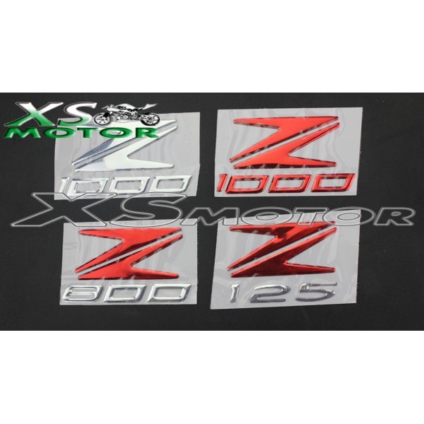 信速摩配·Z125 Z800 Z1000 Z1000SX 改裝立體3D軟膠貼花車標貼紙 車貼
