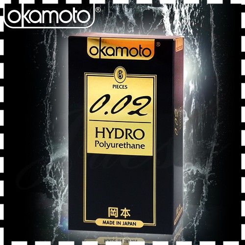 【情趣會館】Okamoto 日本岡本-0.02 HYDRO水感勁薄保險套( 6片裝 )