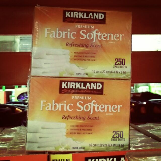 COSTCO KIRKLAND 烘衣柔軟去靜電紙/防皺紙250張×2盒