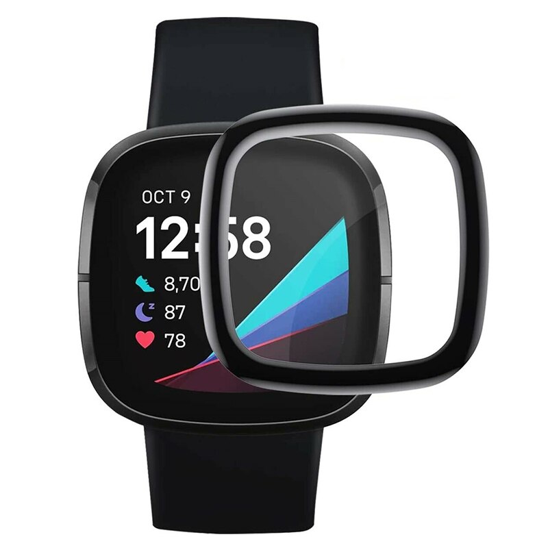 適用於 Fitbit Versa 3 2 1 智能手錶軟膜的 3d 全屏保護膜, 適用於 Fitbit Versa3 S