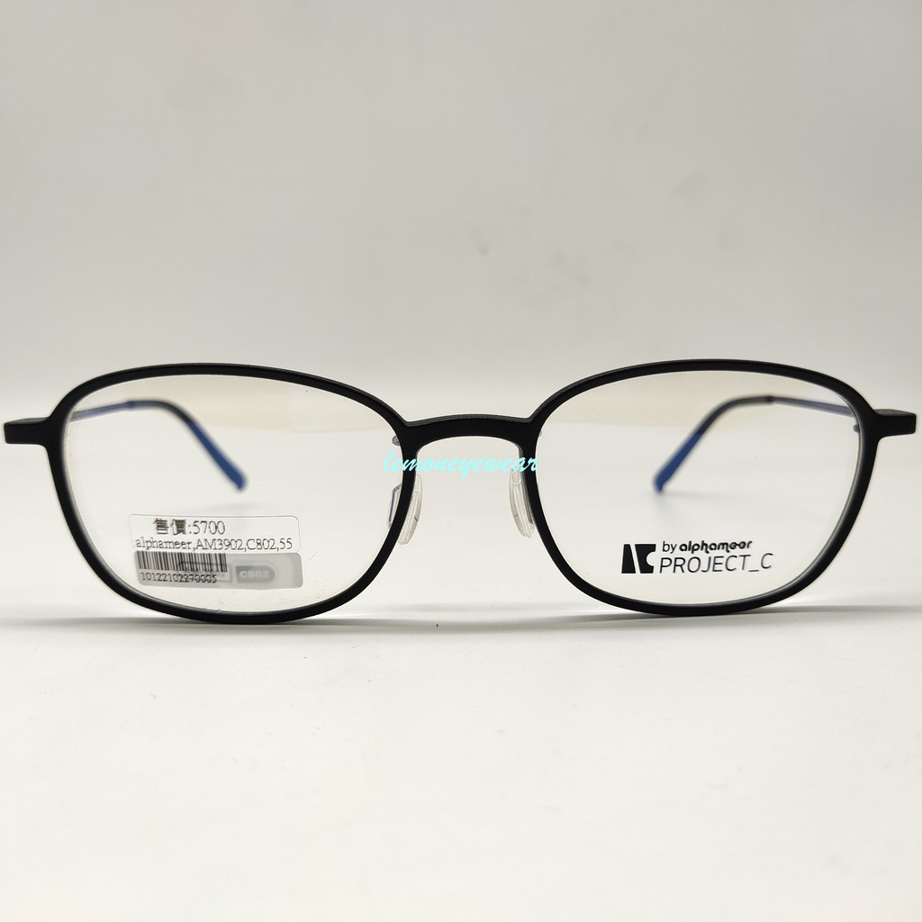 ✅💖 輕量鏡框 💖[檸檬眼鏡]Alphameer光學眼鏡 韓國塑鋼系列 #AM3902.C8012黑