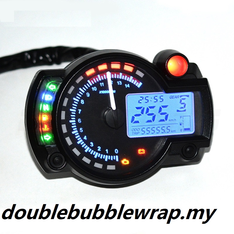 儀表數字 7 色 LED 摩托車 RX2N ATV LCD 車速表轉速表儀表 15000rpm