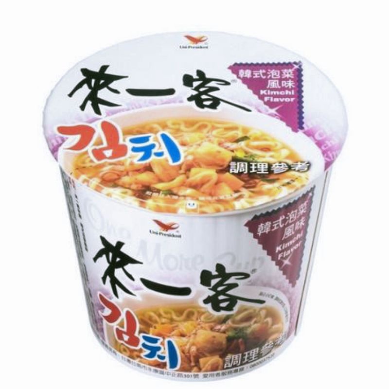 統一來一客韓式泡菜杯麵67g現貨