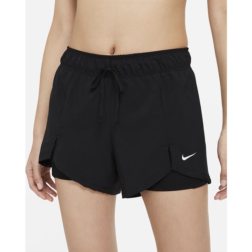 Nike Flex Essential 2-in-1 女訓練運動短褲 緊身內層 健身房 DA0454-011 黑色