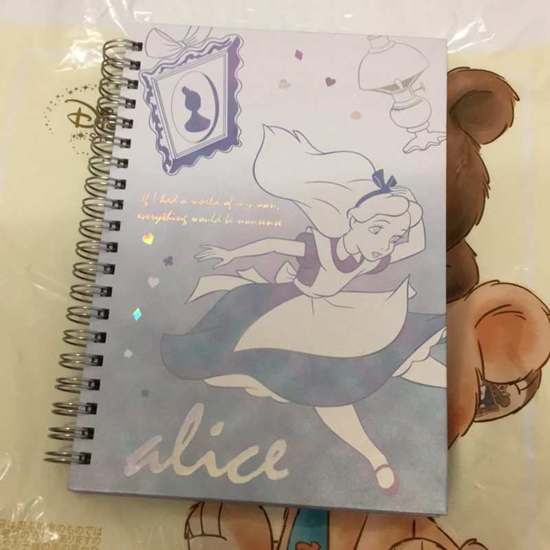 迪士尼愛麗絲線條筆記本