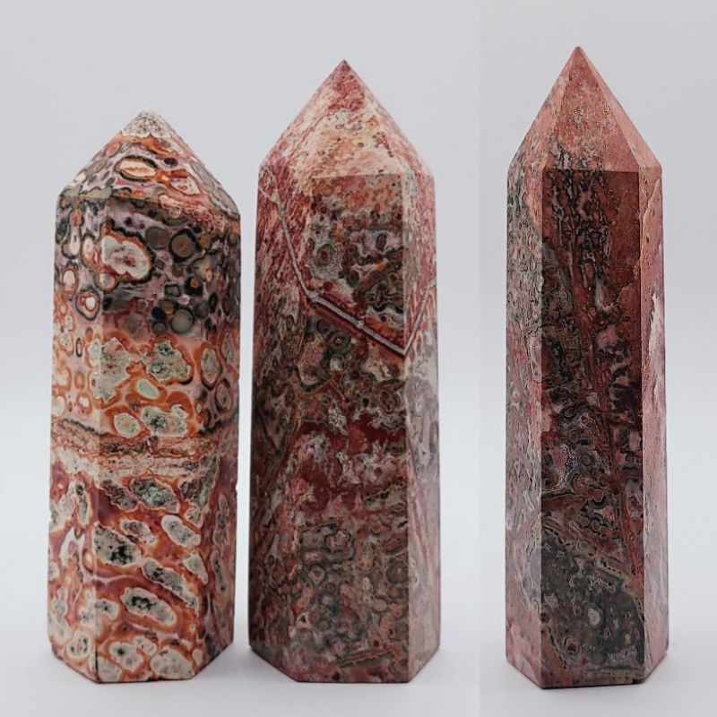 [現貨]天然紅豹紋石柱  豹紋瑪瑙柱 礦缺 天然水晶柱 六面柱8.4cm~8.9cm