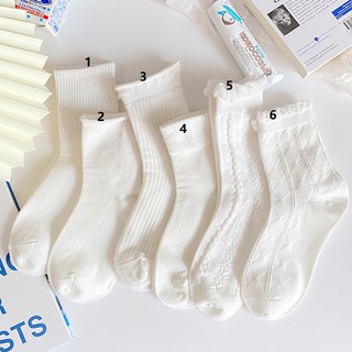 可愛純白女純棉及踝襪街頭時尚純棉及踝襪