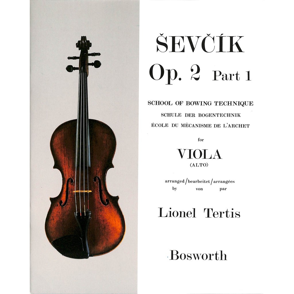 Sevcik Opus 2, Part 1 for Viola Alto: School of Bowing Technique